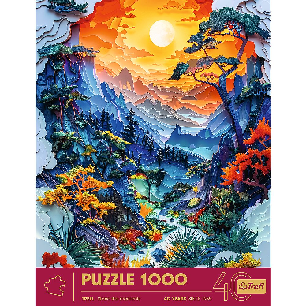 PUZZLE TREFL 1000 EDITIA ANIVERSARA 40 DE ANI 3D DOLINA
