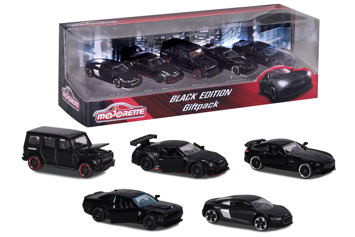 MAJORETTE SET 5 MASINUTE BLACK EDITION