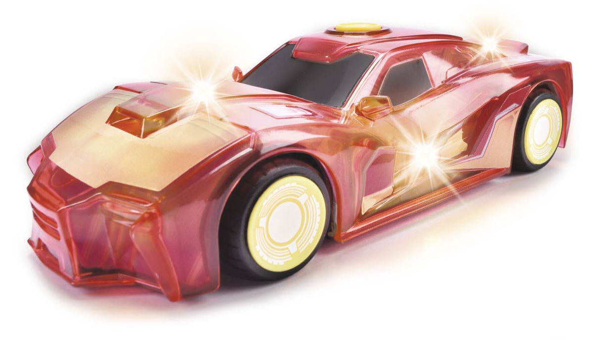 JADA MARVEL MASINUTA LIGHT HERO IRON MAN CU SUNETE SI LUMINI SCARA 1:32