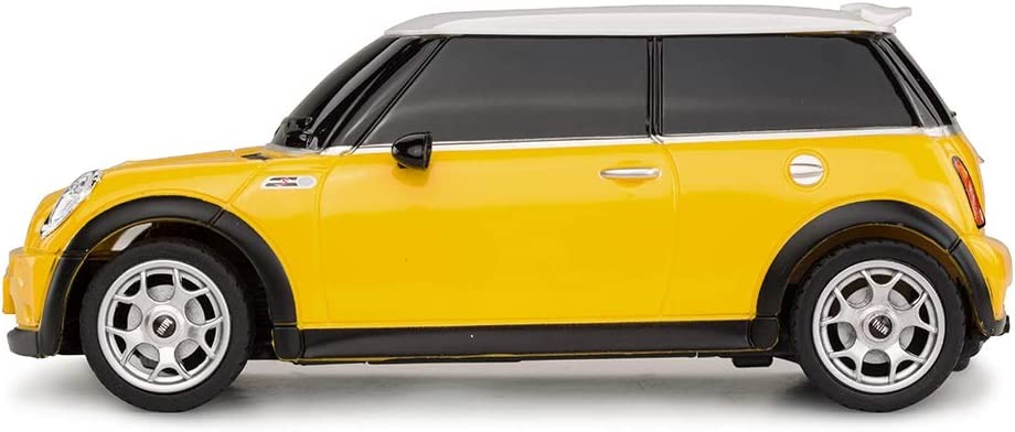 MASINA CU TELECOMANDA MINI COOPER GALBENA CU SCARA 1 LA 24