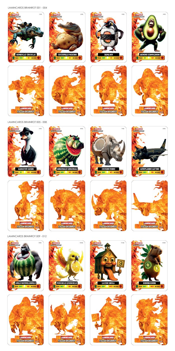 LAMINCARD ITALIAN BRAINROT