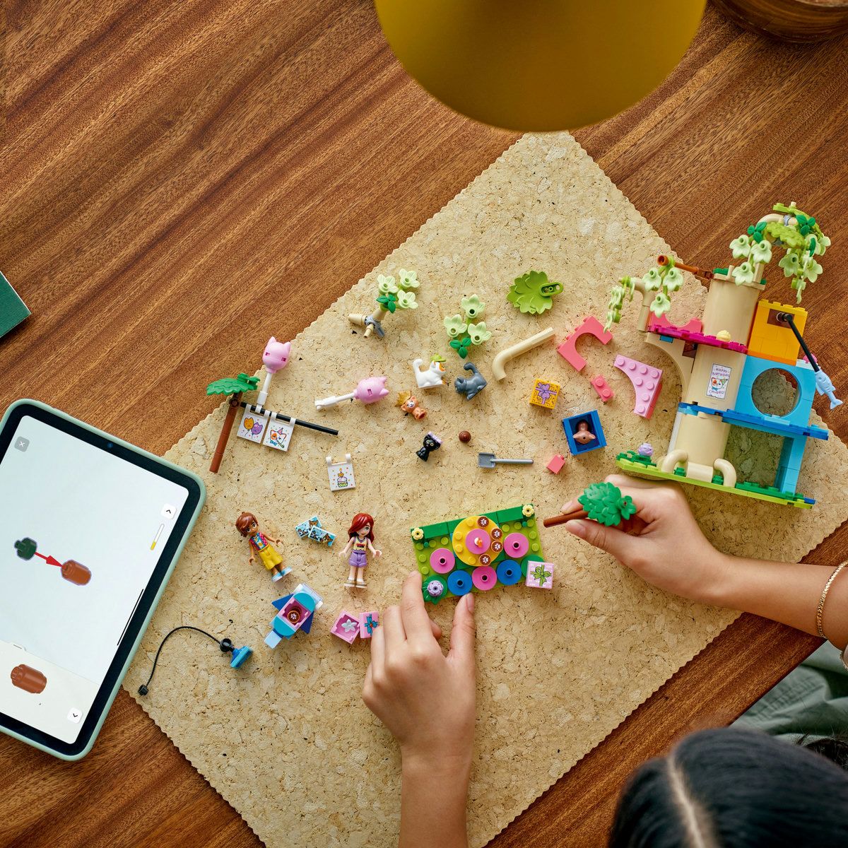 LEGO FRIENDS PETRECERE DE ZIUA DE NASTERE A PISICII SI CASUTA IN COPAC 42666