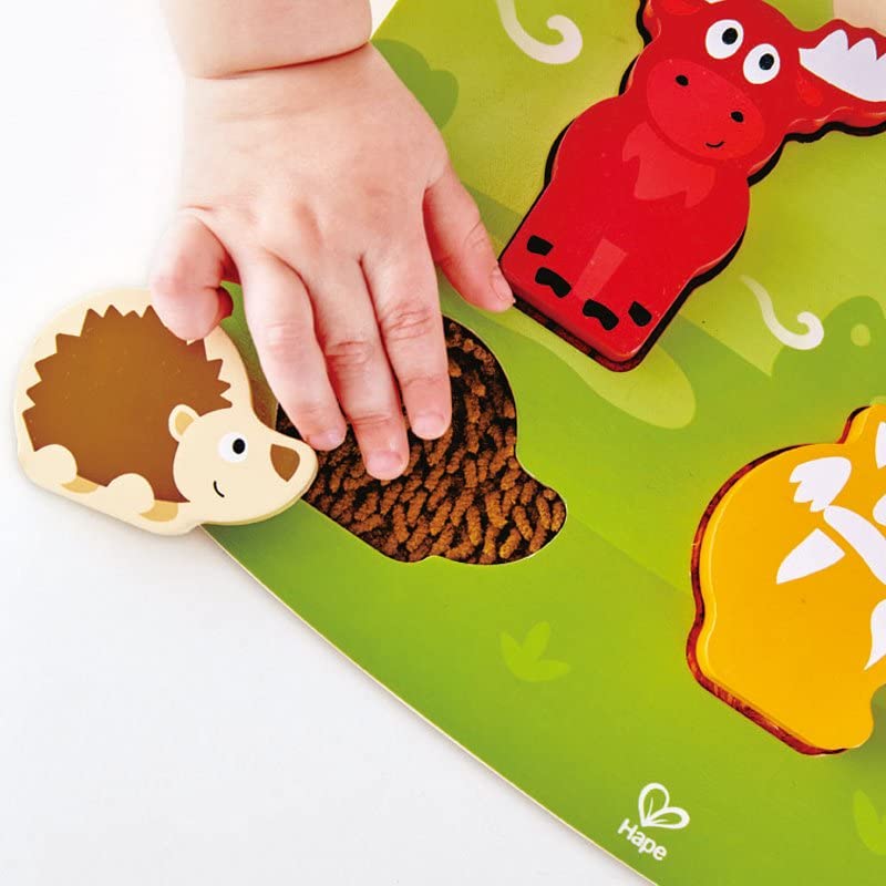 HAPE PUZLLE TACTIL - ANIMALELE DIN PADURE