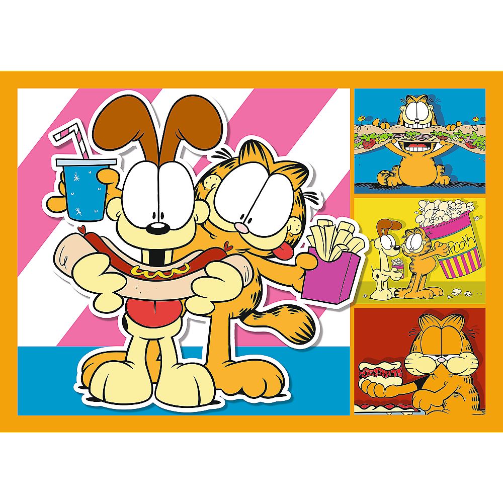 PUZZLE 4IN1 LUI GARFIELD II PLACE LASAGNA