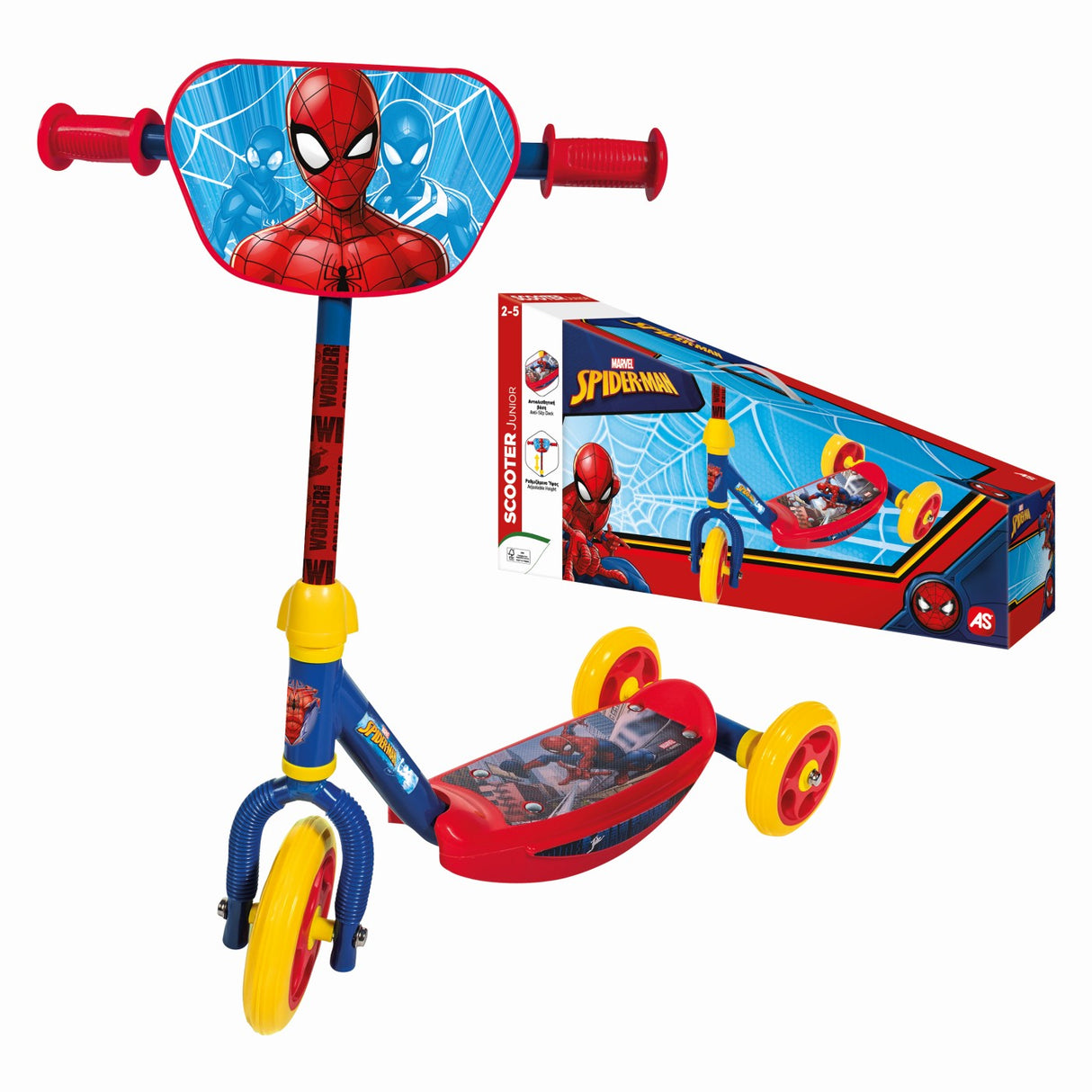 TROTINETA CU 3 ROTI SPIDERMAN