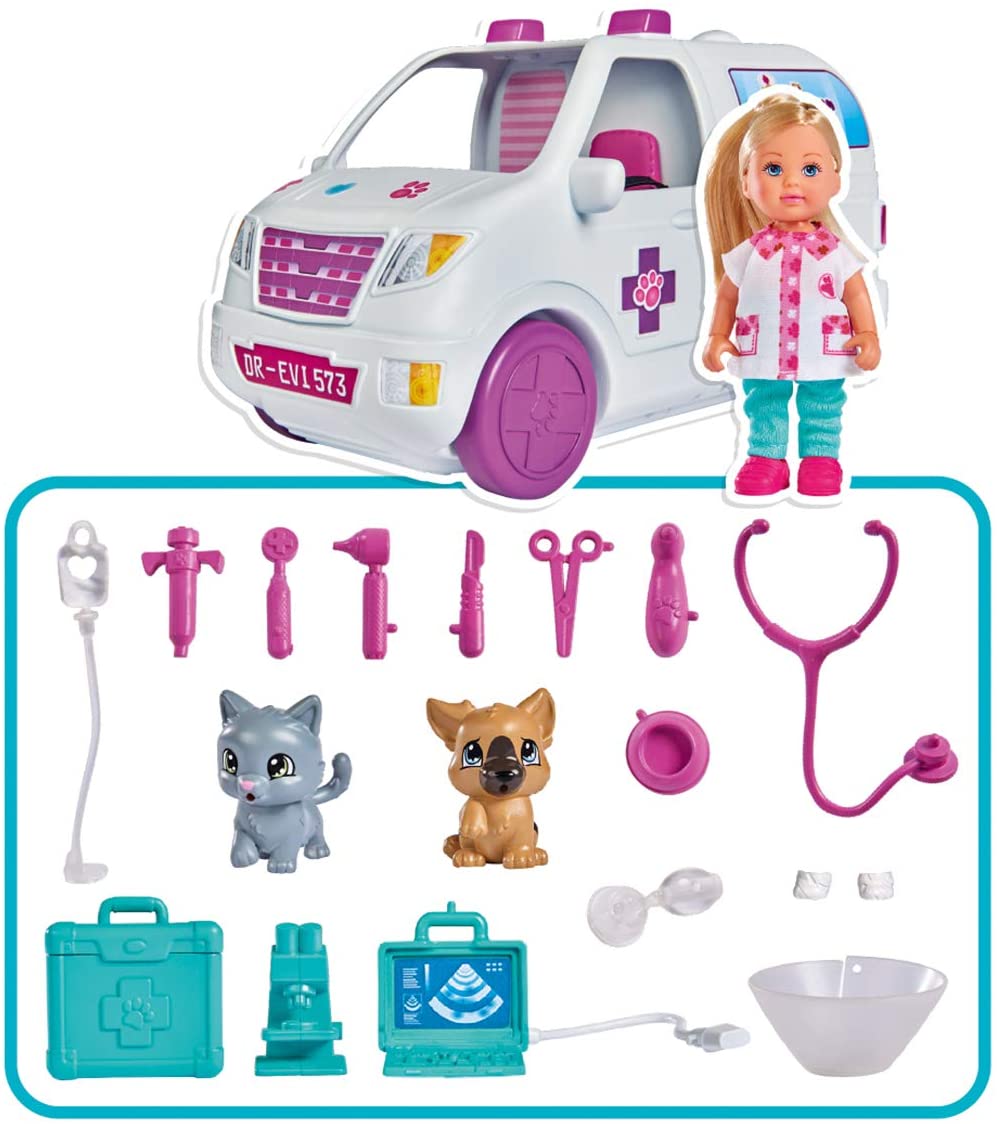 PAPUSA EVI VETERINAR CU RULOTA ACCESORIZATA