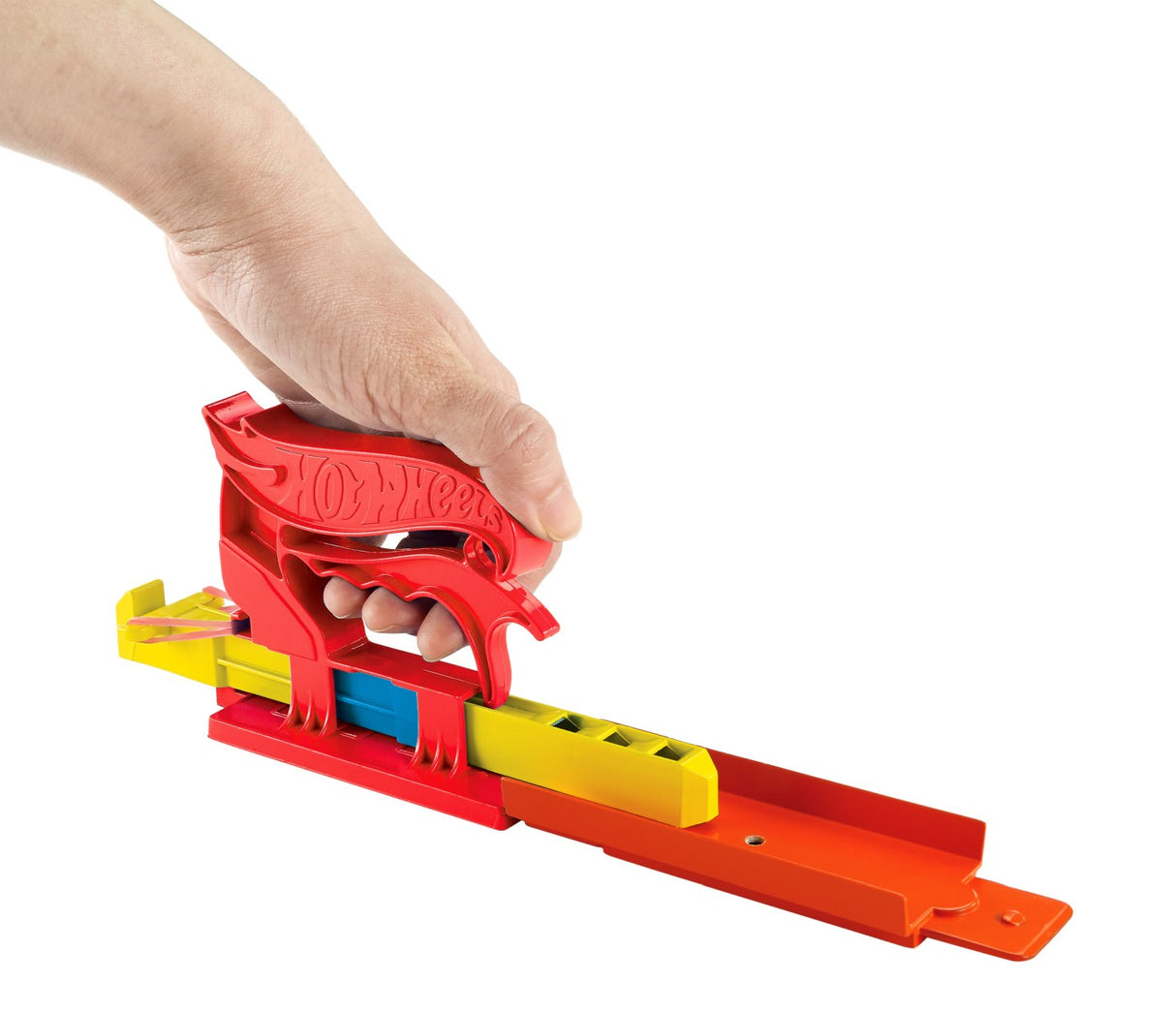 HOT WHEELS SET LANSATOR PORTABIL ROSU SI MASINUTA