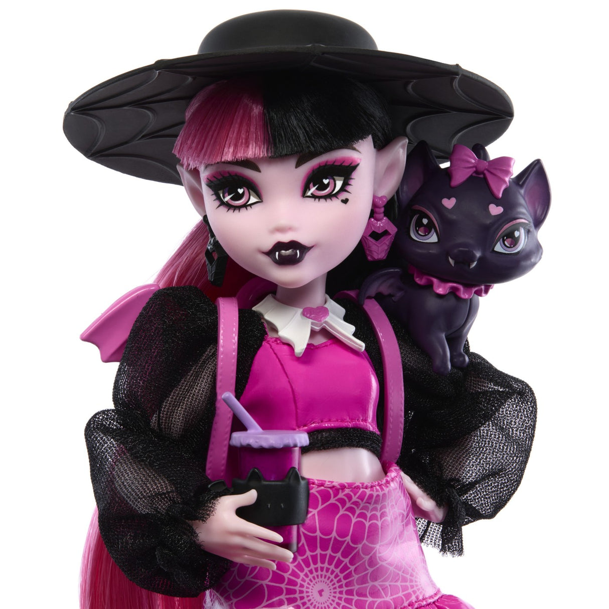 MONSTER HIGH PAPUSA DRACULAURA SI ANIMALUTUL COUNT FABULOUS