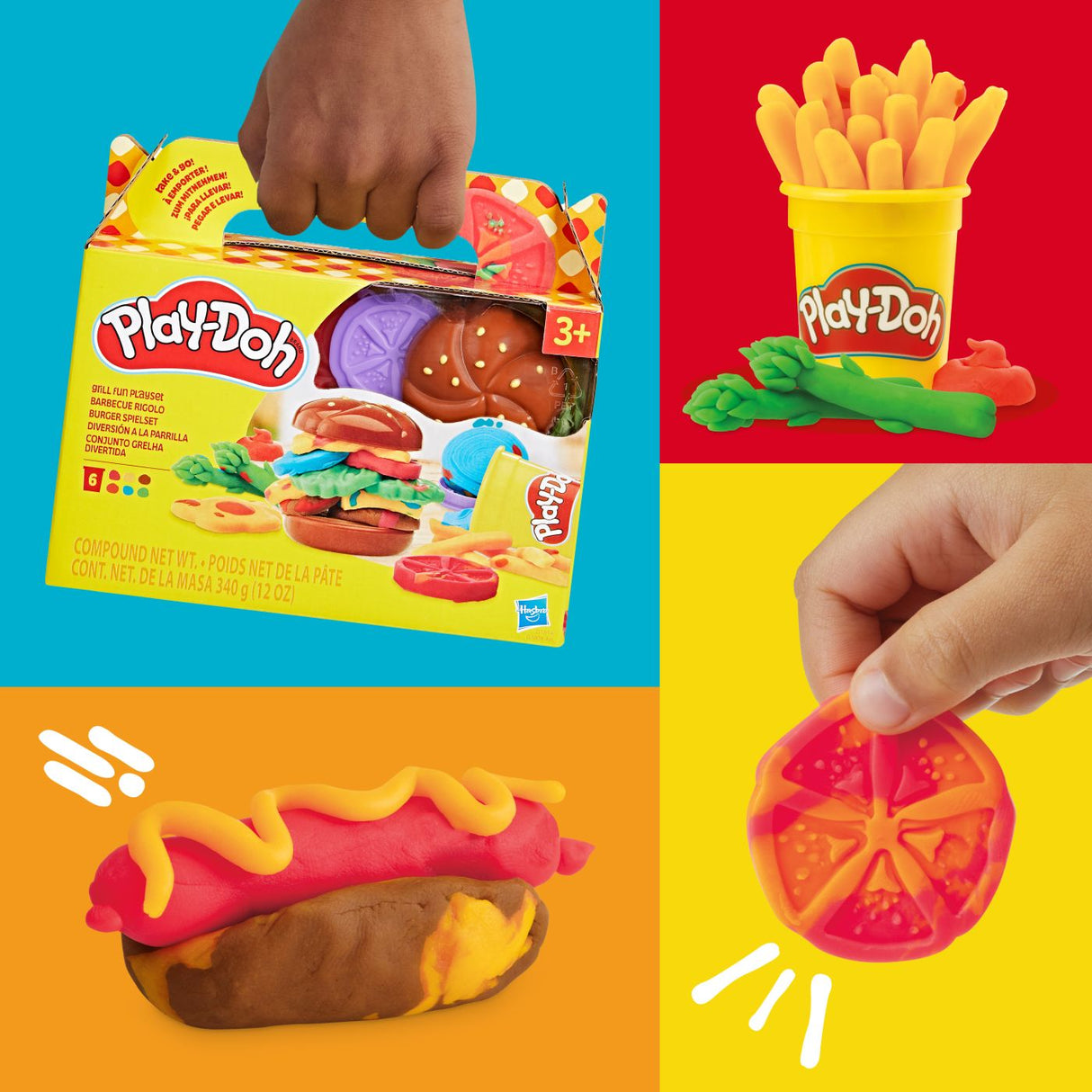 PLAY DOH SET DE GATIT BURGER