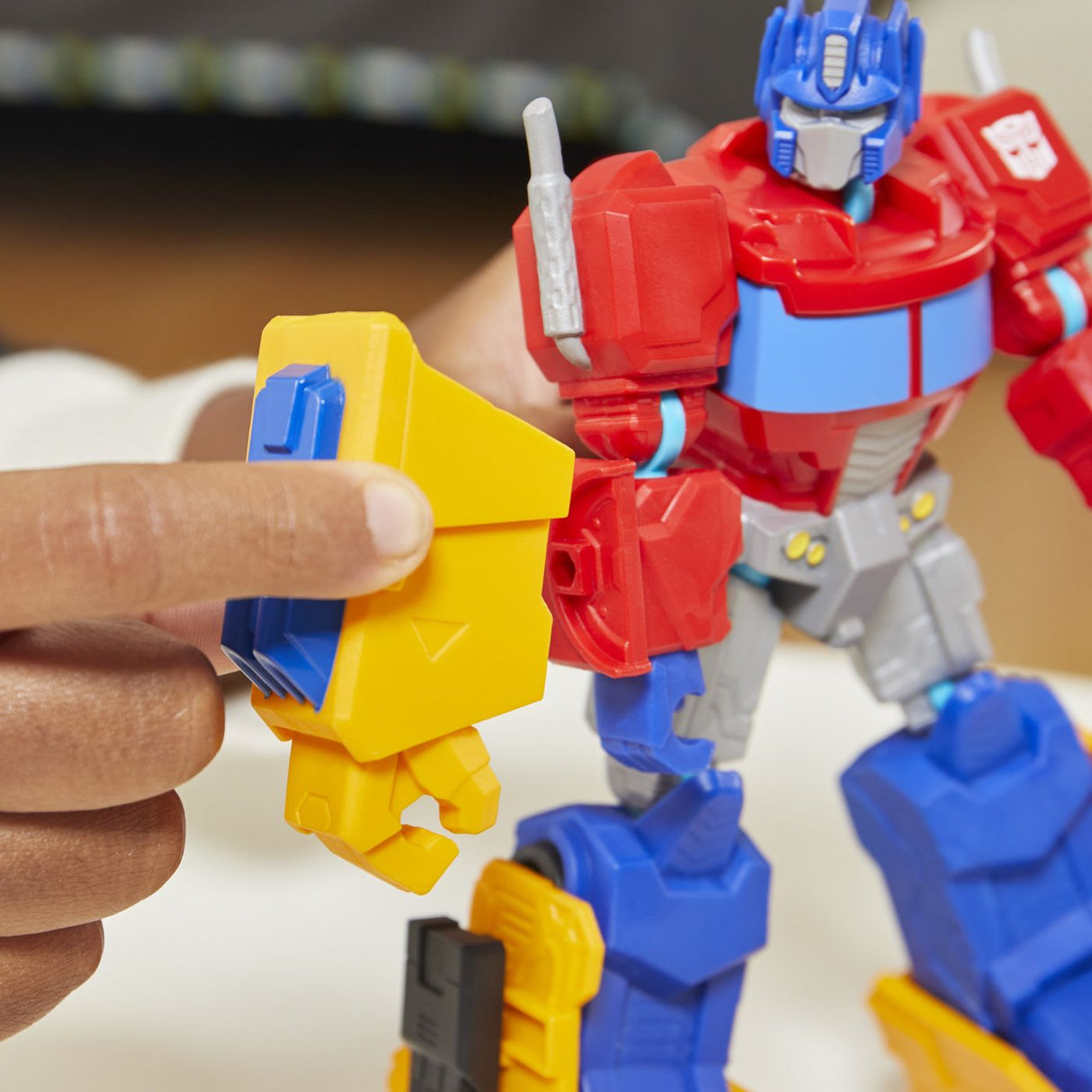 TRANSFORMERS MIX MASHERS SET FIGURINA OPTIMUS PRIME 12CM SI ACCESORII