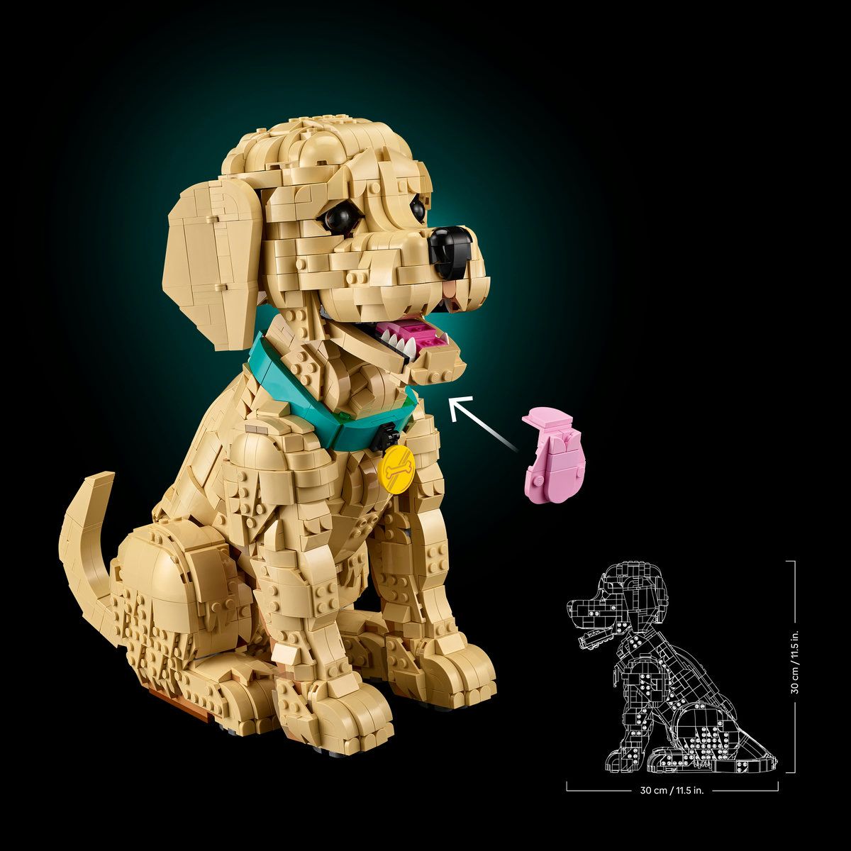 LEGO ICONS CATELUS GOLDEN RETRIEVER 11384