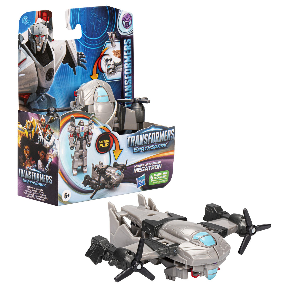 TRANSFORMERS 7 EARTHSPARK FIGURINA TRANSFORMABILA MEGA TRON 6CM