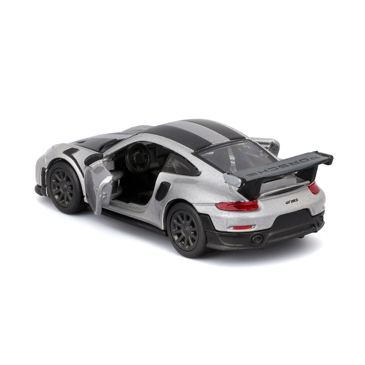 MAISTO MASINUTA METALICA SPEED ICONS PORSCHE 911 GT2 RS SILVER BLACK SCARA 1 LA 64
