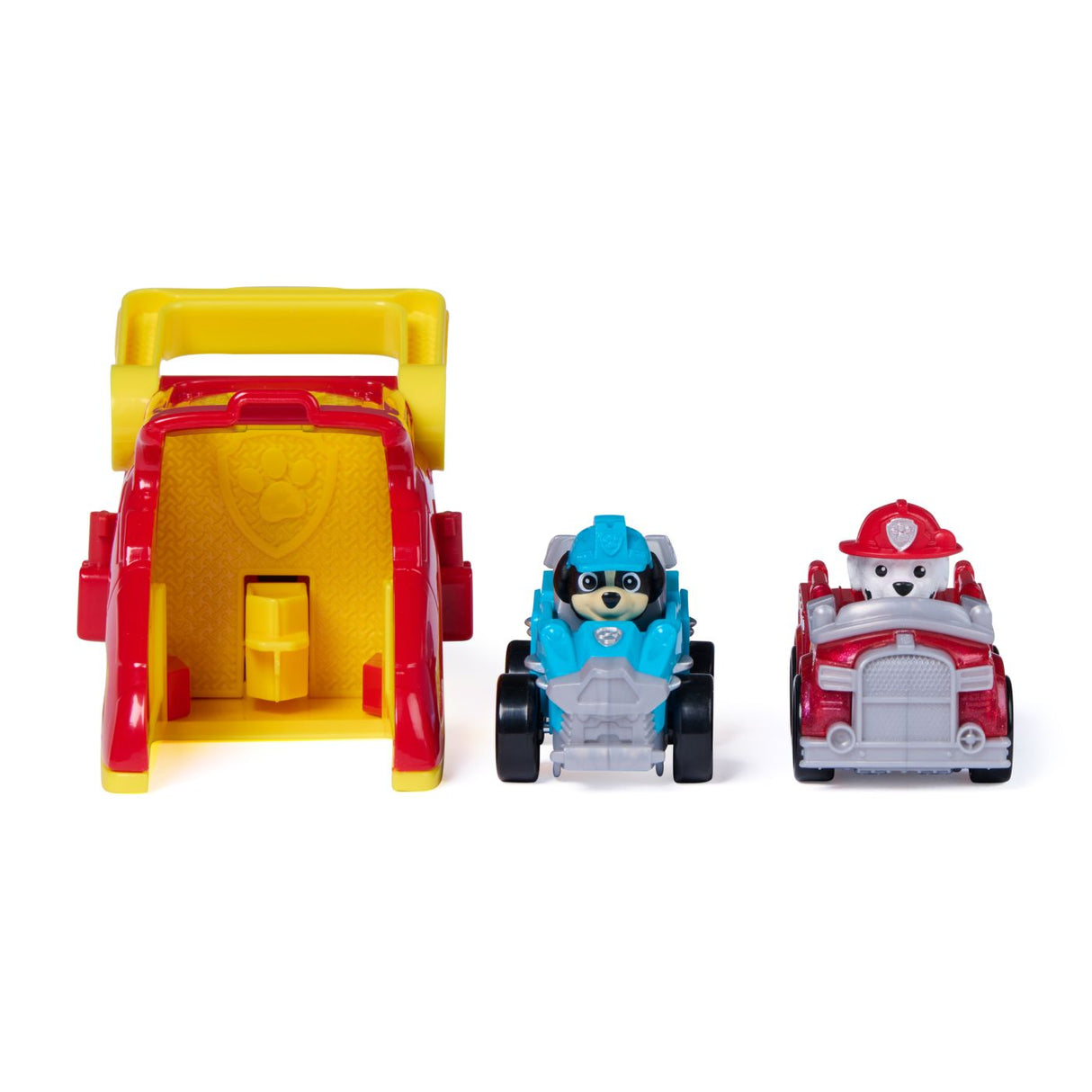 PATRULA CATELUSILOR SET FIGURINA MARSHALL SI VEHICUL CU LANSATOR
