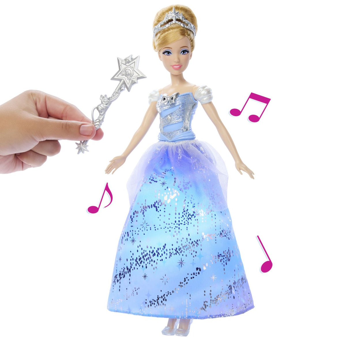 DISNEY PRINCESS PAPUSA CENUSAREASA INTERACTIVA CU ROCHIE LUMINOASA