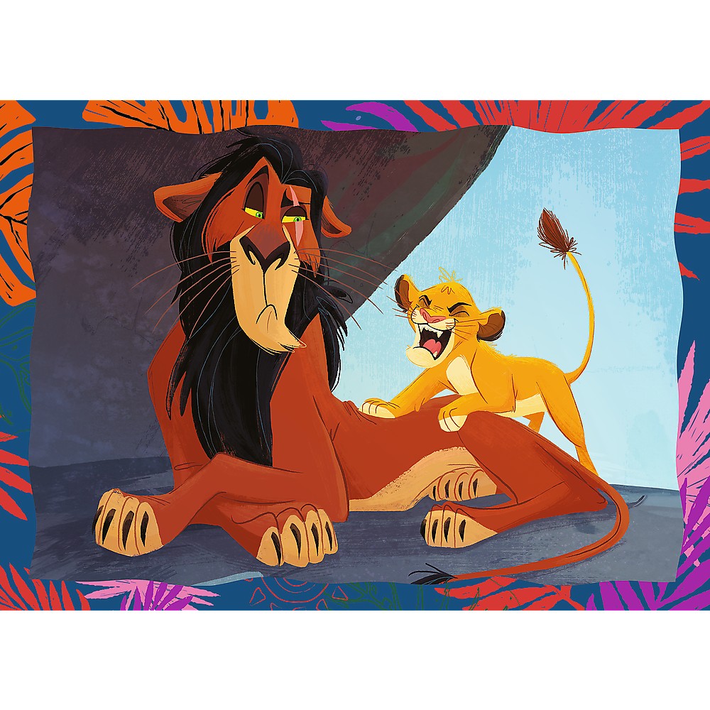 PUZZLE TREFL 4IN1 DISNEY REGELE LEU