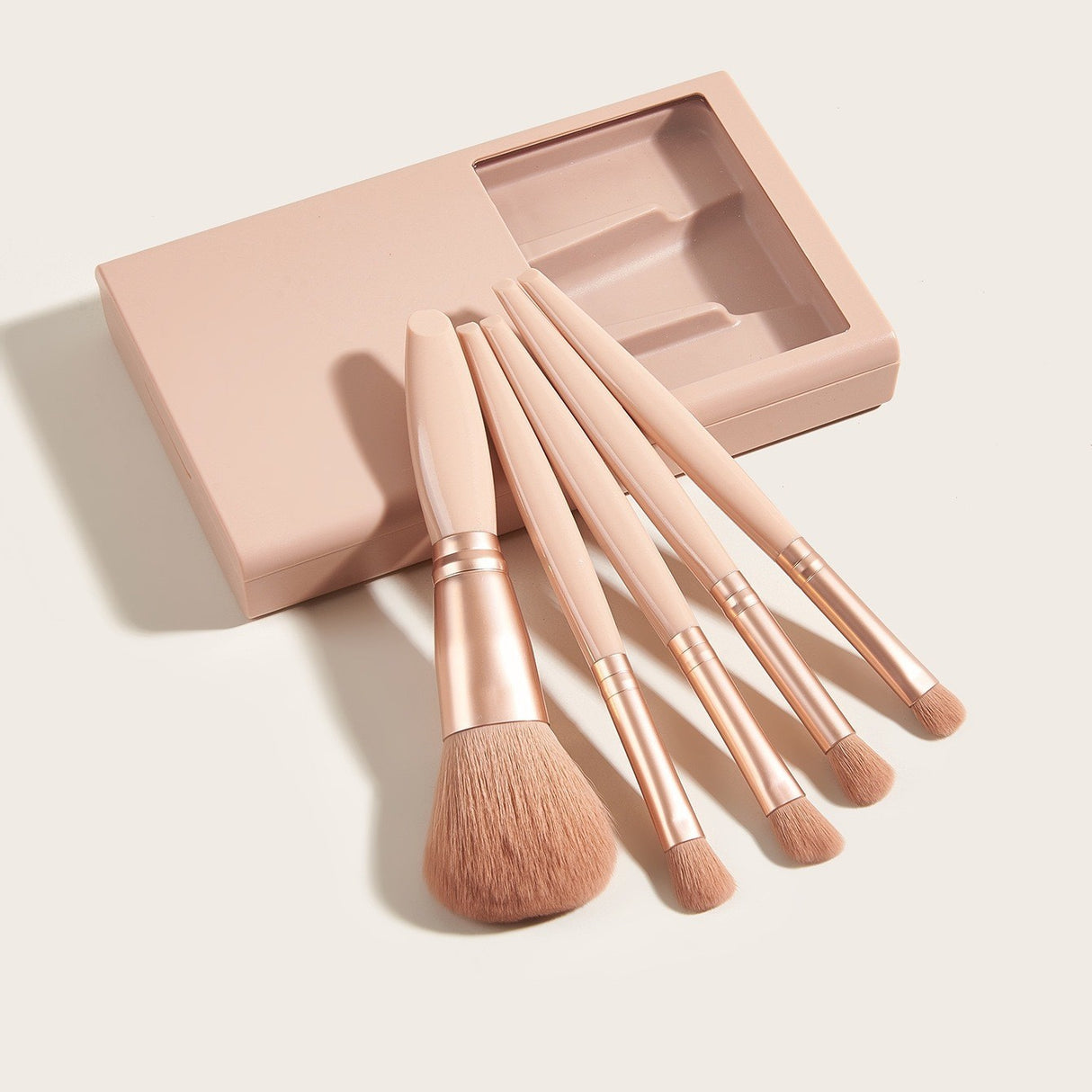 Set 5 Pensule Machiaj cu Oglinda | BelleBrush - vivimall.ro