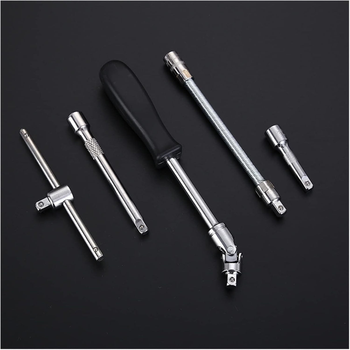 Trusa Chei Tubulare, Set 53 de Piese, Flippy, Surubelnita, Clichet, Tubulare, Imbus, Prelungitor, 27 x 20 x 5 cm, 1.7 kg, Cutie Verde - vivimall.ro