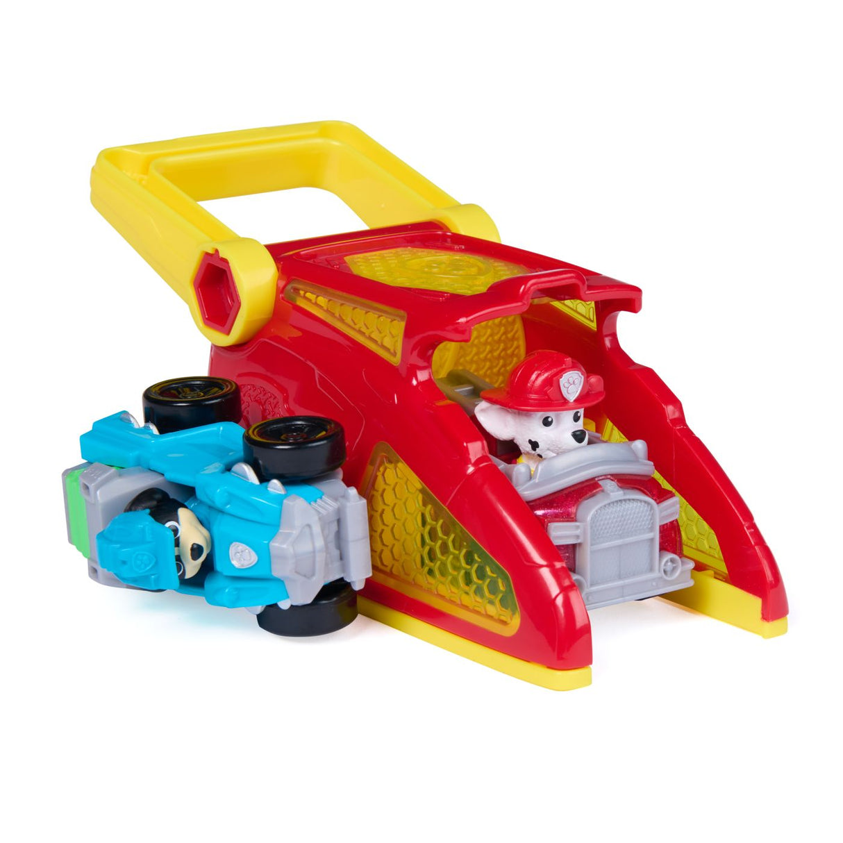 PATRULA CATELUSILOR SET FIGURINA MARSHALL SI VEHICUL CU LANSATOR