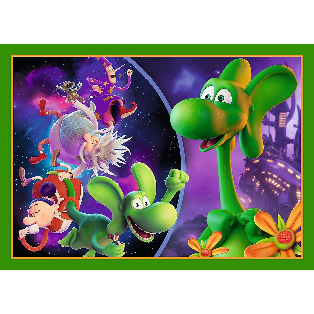 PUZZLE TREFL 4IN1 LUMEA DRAGONULUI DIPLODOK