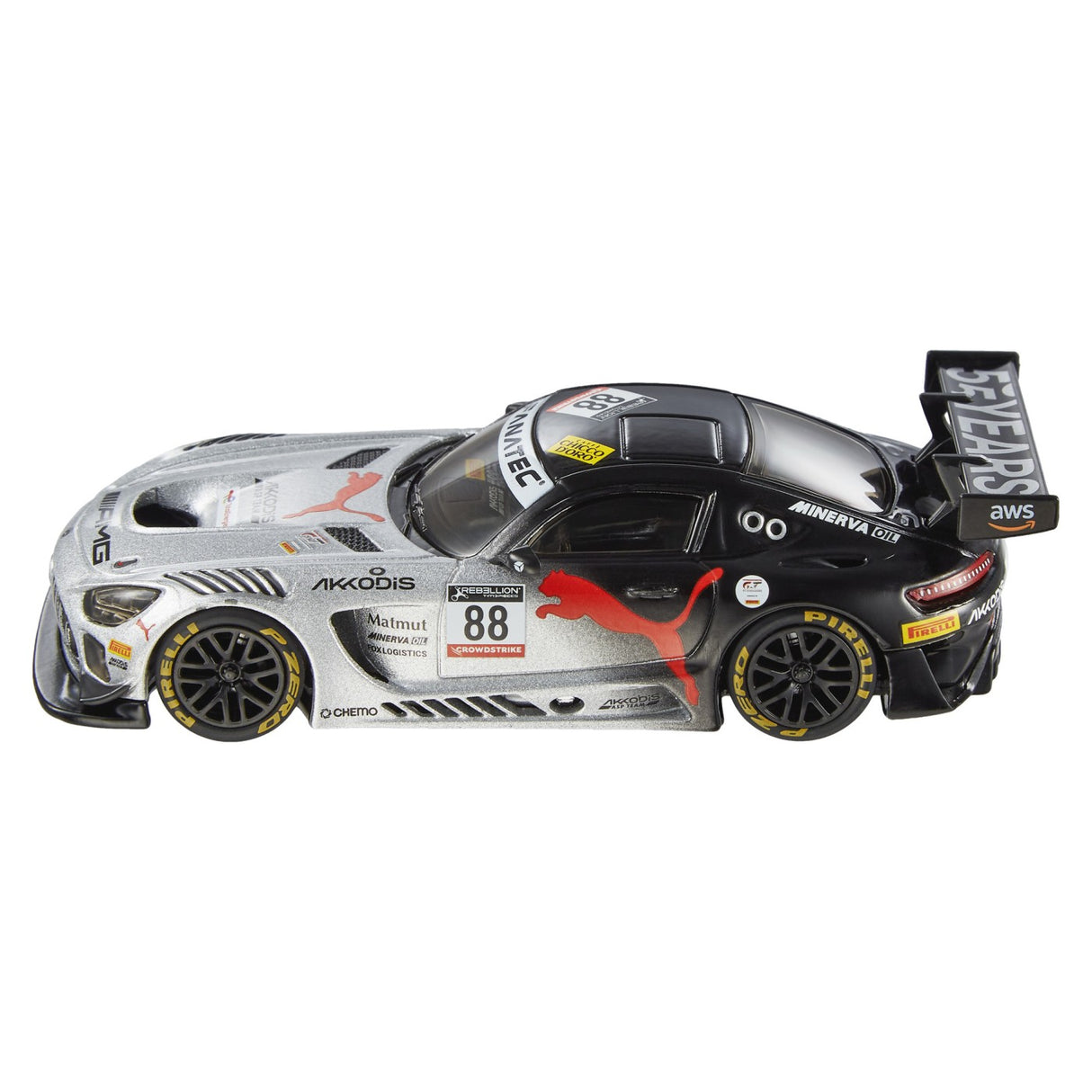 HOT WHEELS PREMIUM REAL RIDERS MASINUTA METALICA MERCEDES AMG GT3 SCARA 1:43