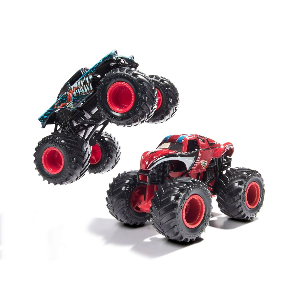 MONSTER JAM SET 2 MASINUTE METALICE VENOM VS THE AMAZING SPIDERMAN SCARA 1 LA 65