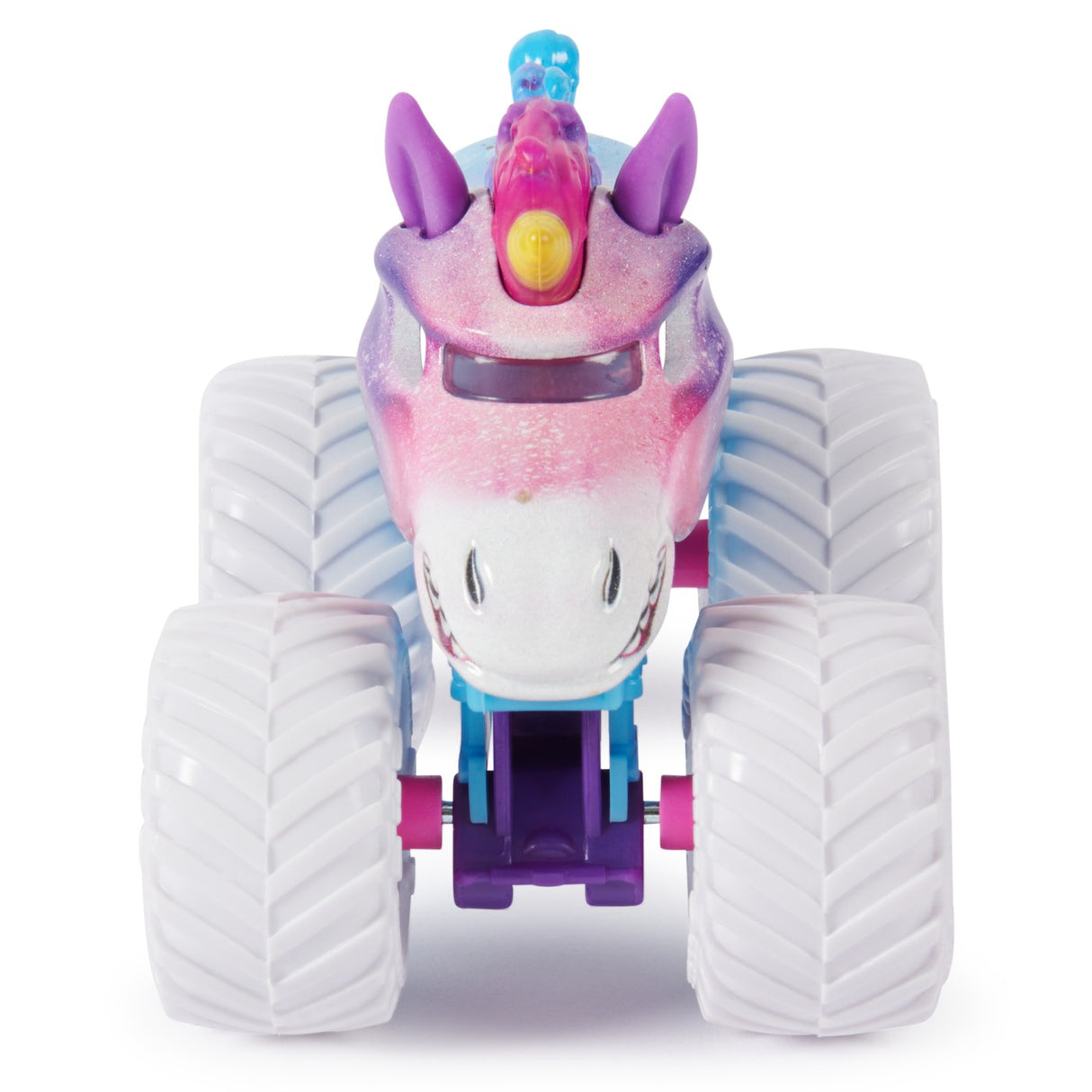 MONSTER JAM SET 2 MASINUTE METALICE SPARKLE SMASH SCARA 1:64