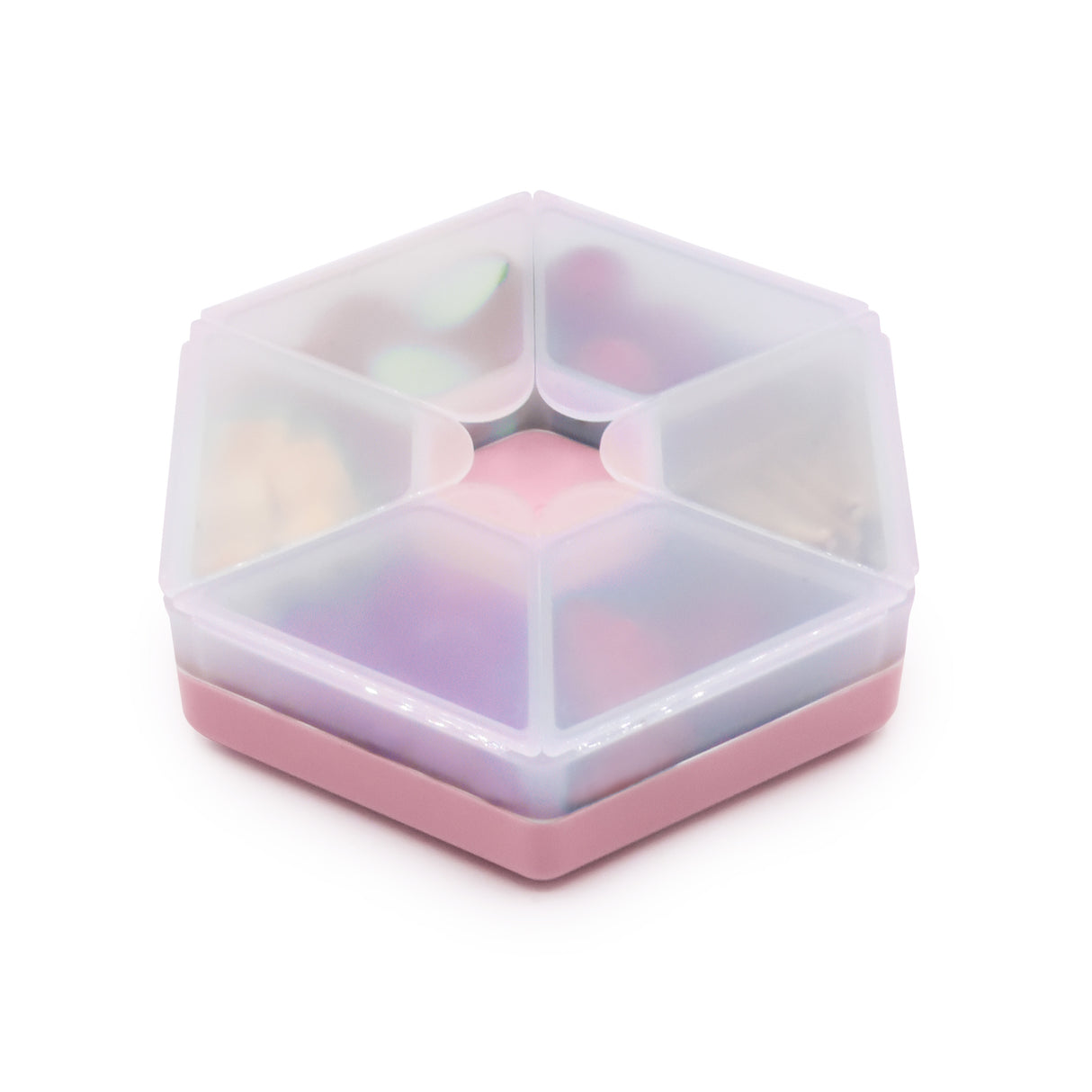 CUTIE SNACK HEXAGON SNACKLE 6 COMPARTMENTE, MELII, PINK