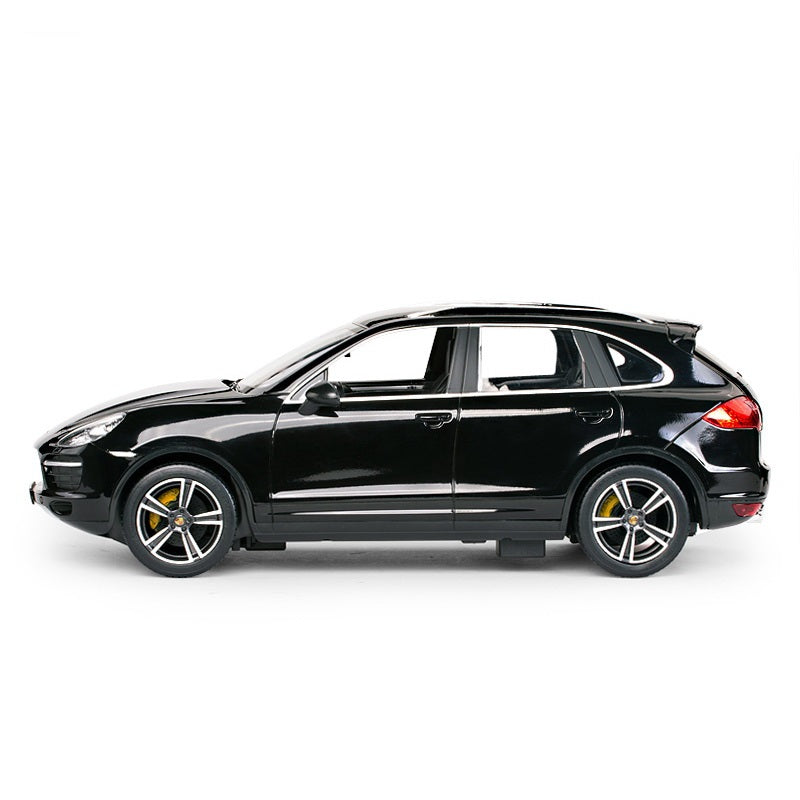 MASINA CU TELECOMANDA PORSCHE CAYENNE TURBO NEGRU CU SCARA 1 LA 14