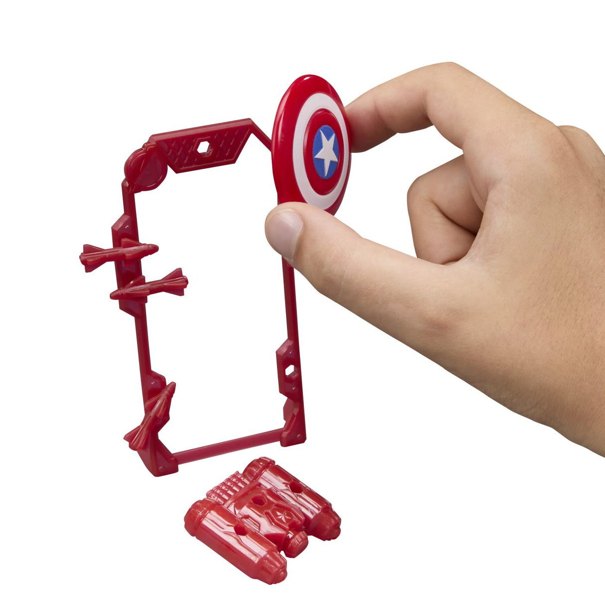 MARVEL AVENGERS ACTION VERS SET FIGURINA CAPTAIN AMERICA SI ACCESORII 11.4CM