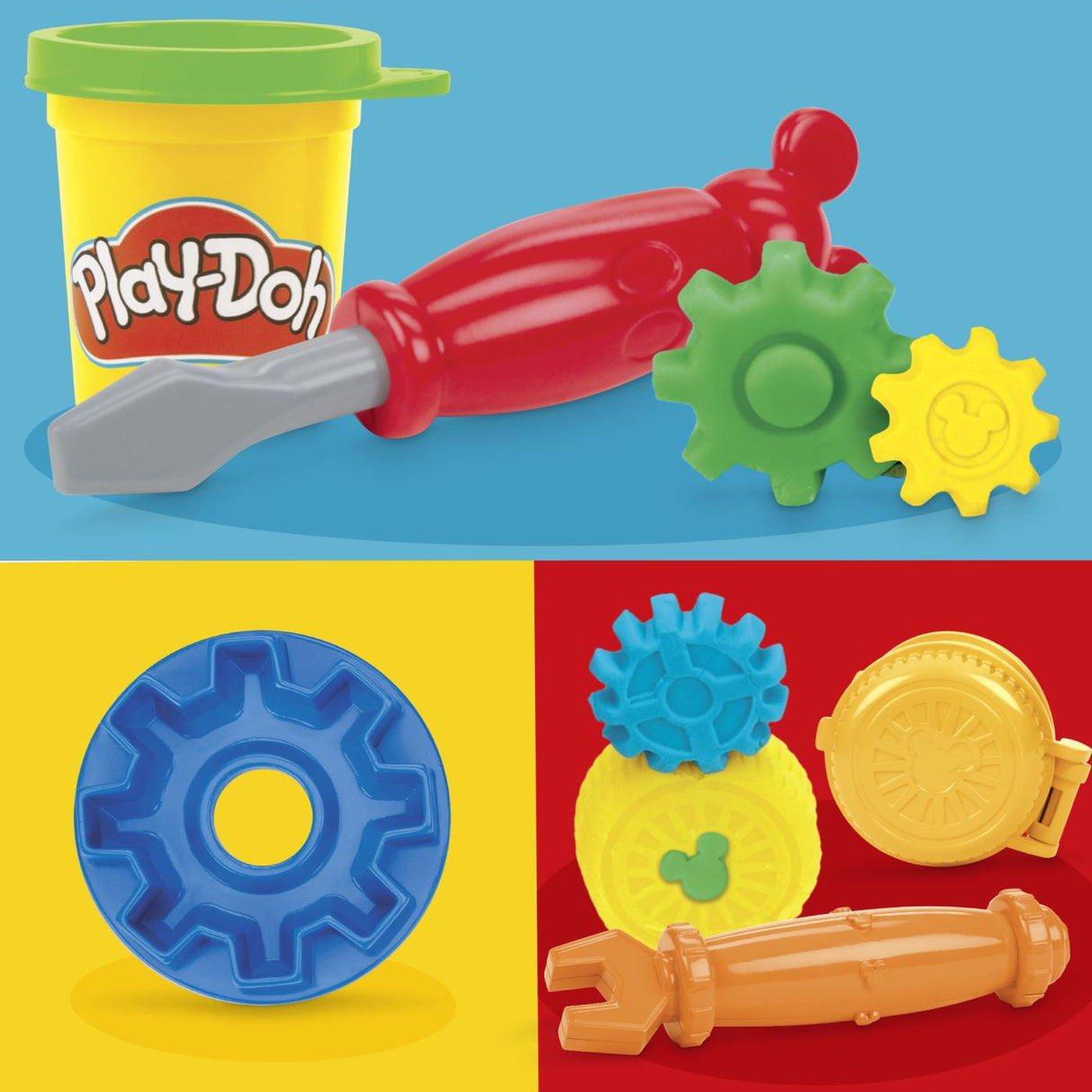 PLAY DOH DISNEY JR CLUBUL LUI MICKEY MOUSE SET LA GARAJ