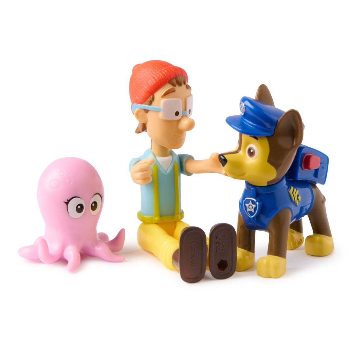 PATRULA CATELUSILOR SET 3 FIGURINE CHASE SI CAPITANUL TURBOT