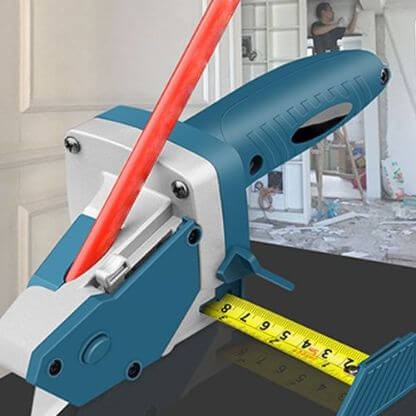 Instrument Manual pentru Bricolaj, Vivimall, Ruleta Incorporata, Taiere Gips si Carton, 23x7 cm, Albastru - vivimall.ro