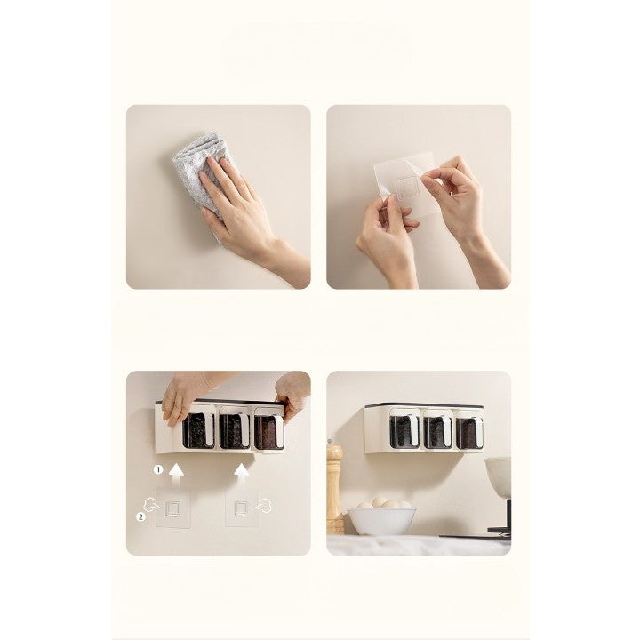 Organizator condimente uz casnic perete | NeatKitchen - vivimall.ro