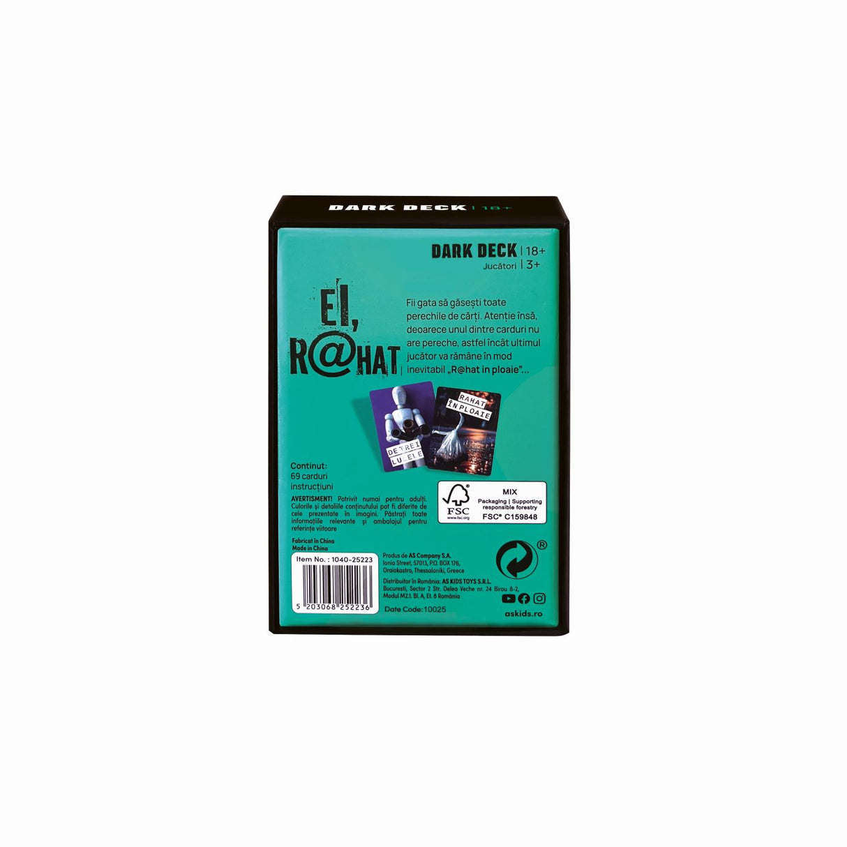 JOC DE CARTI DARK DECK EI R@HAT