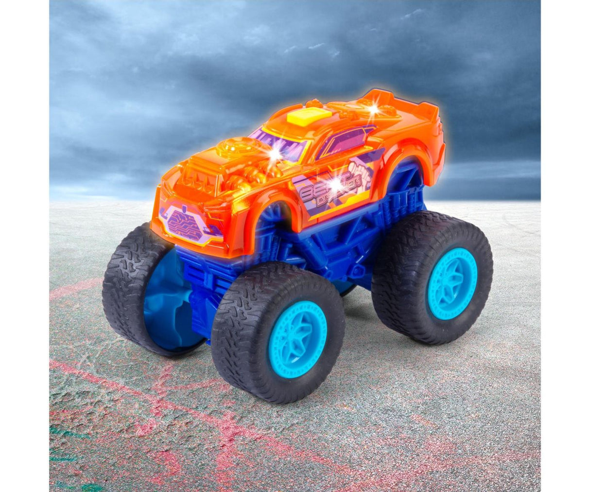 DICKIE MASINA DE TEREN BEAT CRUSHER CU LUMINI SI SUNETE 17CM