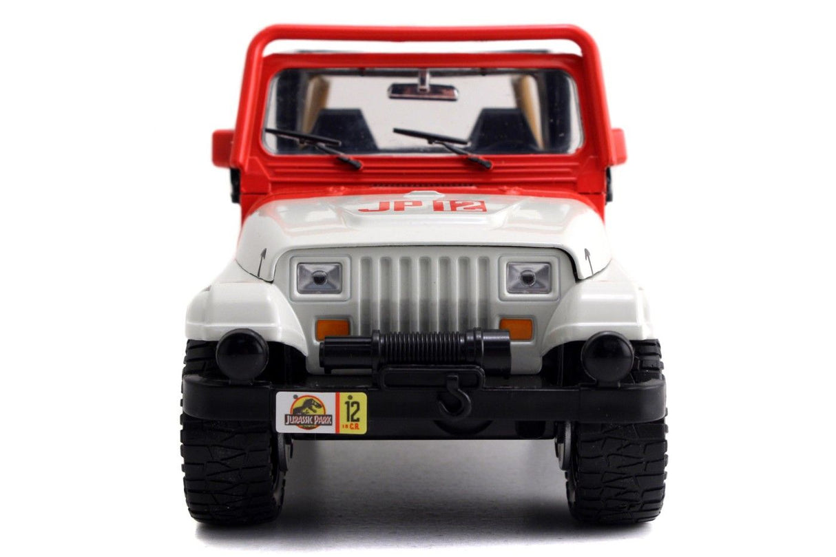 MASINUTA METALICA JURASSIC WORLD 1992 JEEP WRANGLER 1:24
