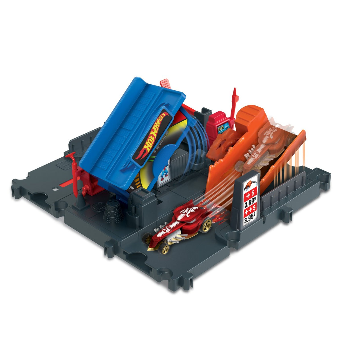 HOT WHEELS CITY EXPLORER PISTA FUEL STATION SHIFT