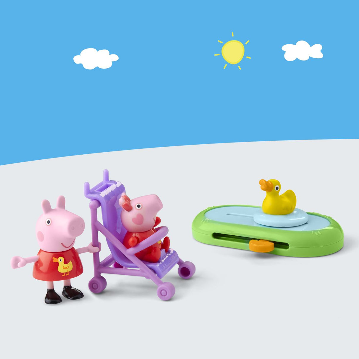 PEPPA PIG SET PEPPA SI EVI IN PARCUL DE DISTRACTII