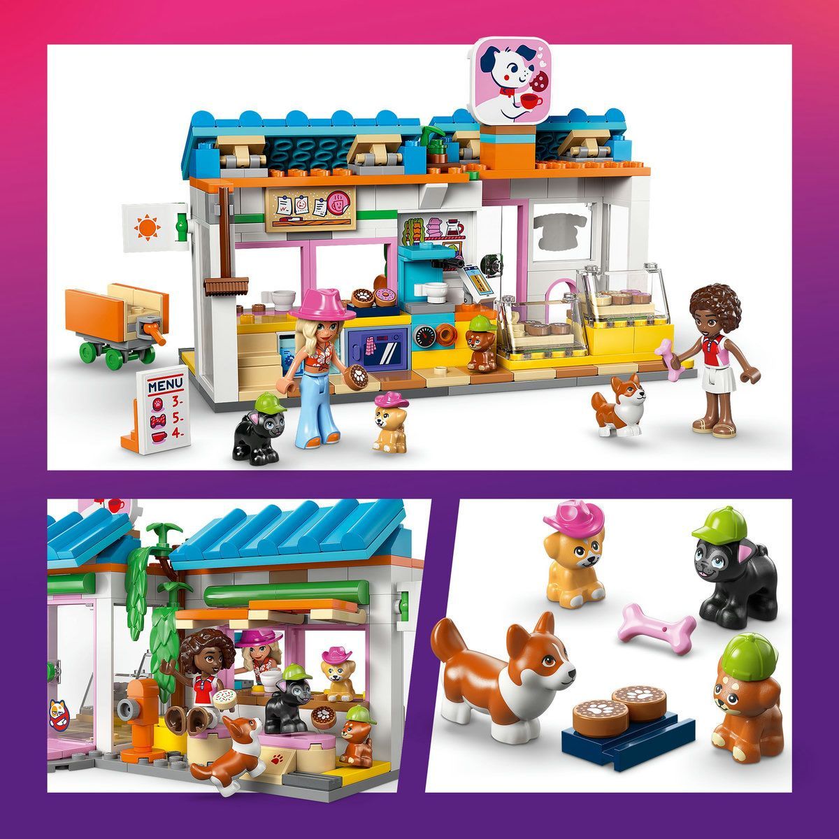 LEGO FIRENDS BRUTARIE CU BUNATATI PENTRU CAINI 42677
