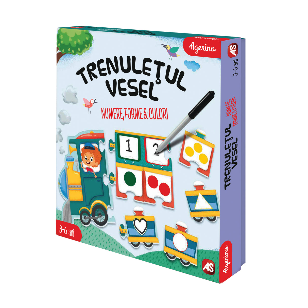 TRENULETUL VESEL NUMERE FORME CULORI