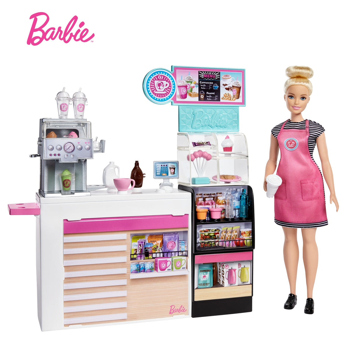BARBIE SET CAFENEA CU 20 DE ACCESORII
