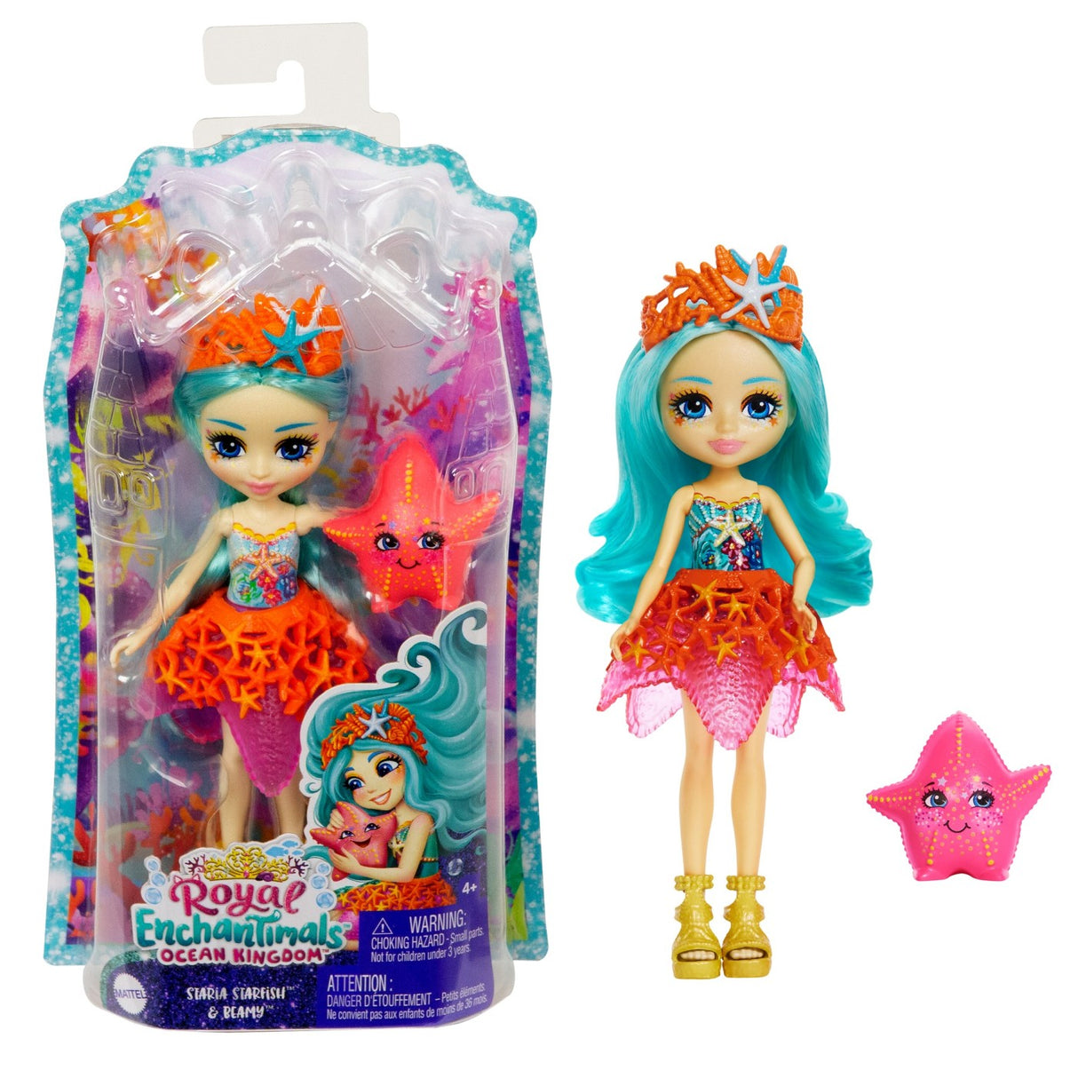ENCHANTIMALS ROYAL PAPUSI SI ANIMALUTE STARIA STARFISH SI BEAMY