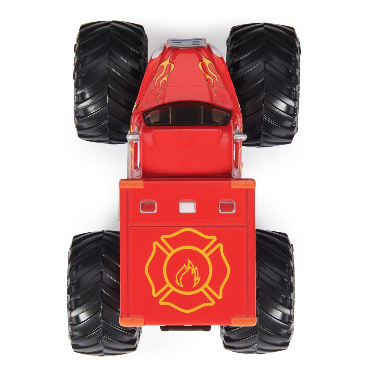 MONSTER JAM MASINUTA METALICA FIRE RESCUE SCARA 1 LA 64