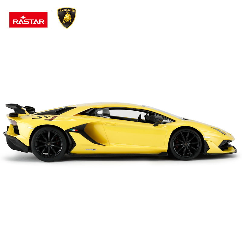 MASINA CU TELECOMANDA LAMORGHINI AVENTADOR SVJ GALBEN SCARA 1 LA 14