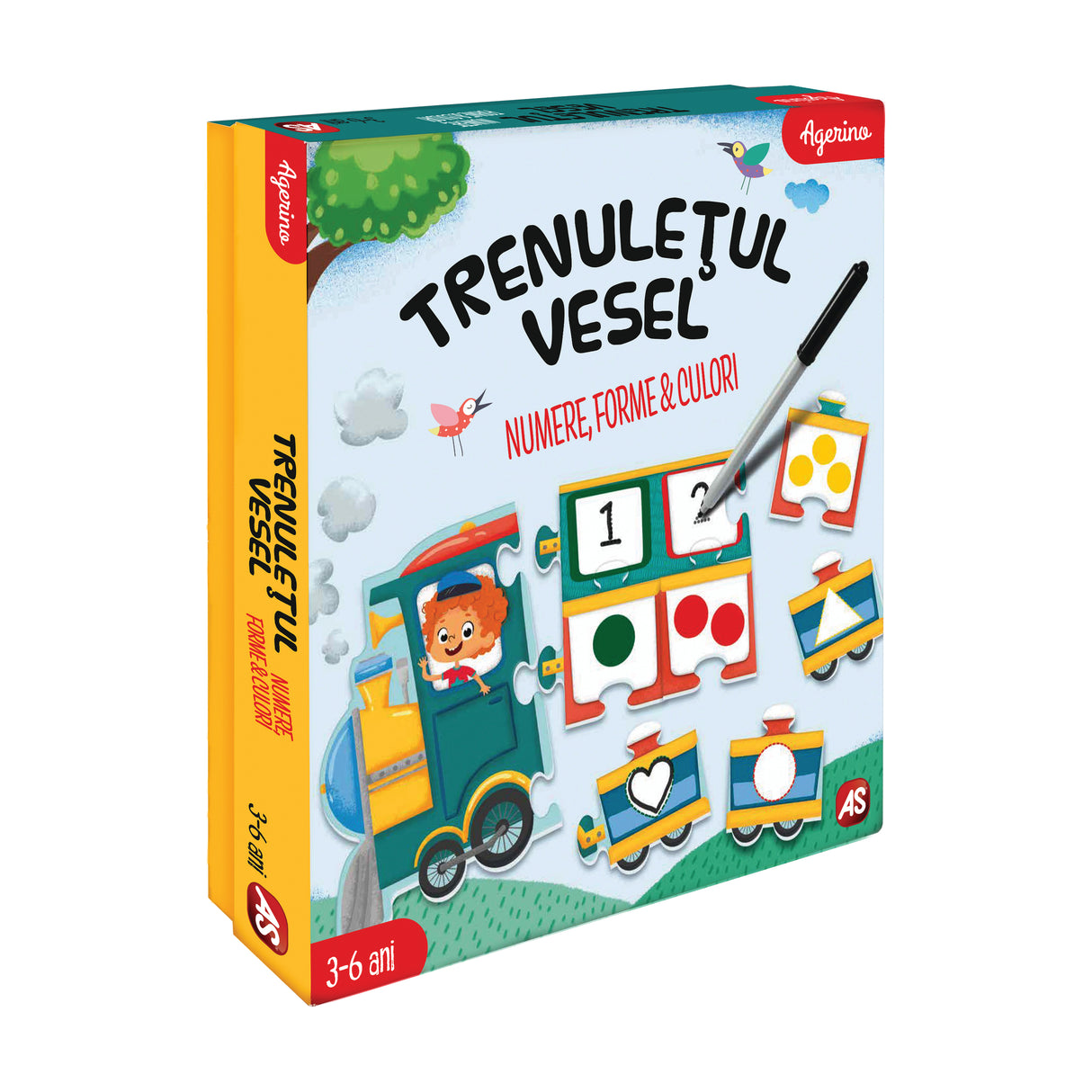 TRENULETUL VESEL NUMERE FORME CULORI