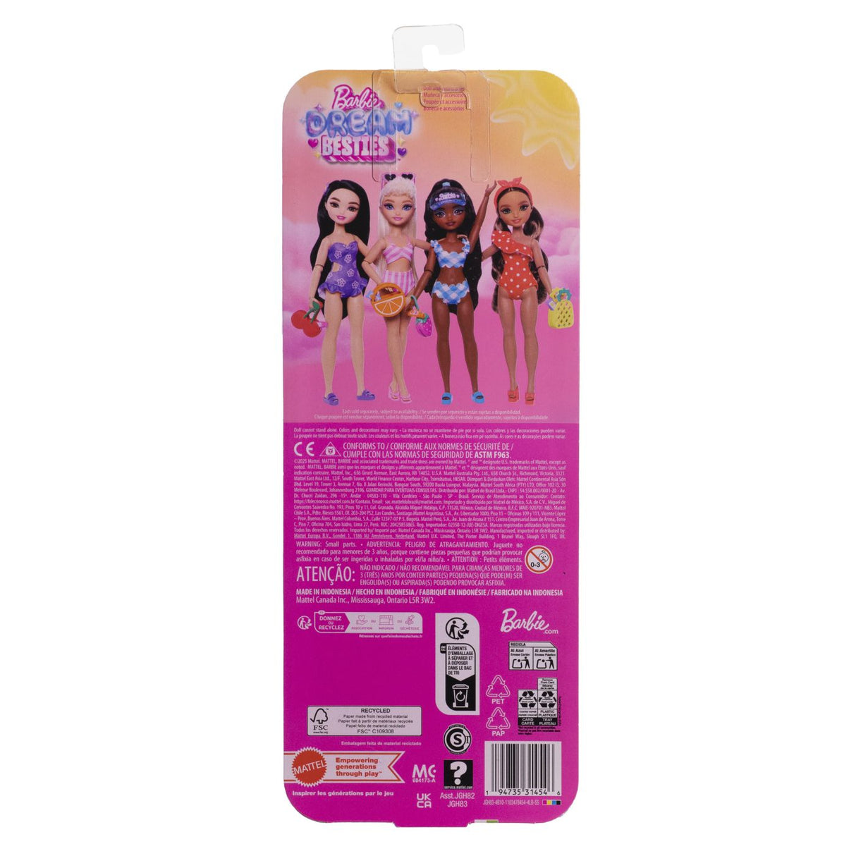 BARBIE DREAM BESTIES PAPUSA BARBIE MALIBU LA PLAJA CU ACCESORII