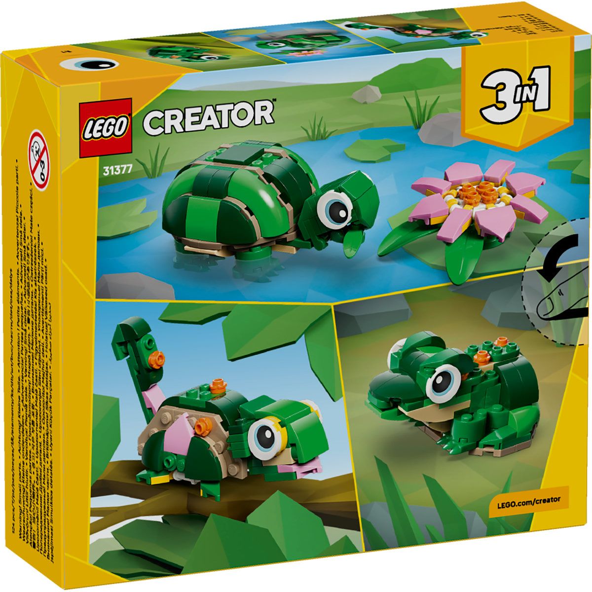 LEGO CREATOR BROASCA TESTOASA CU O FLOARE DE NUFAR 31377