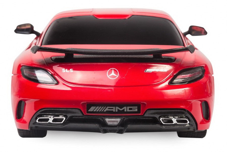 MASINA CU TELECOMANDA MERCEDES-BENZ SLS AMG ROSU CU SCARA 1 LA 18