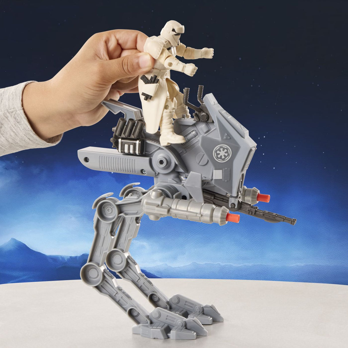 STAR WARS MANDALORIAN SI GROGU ACTION VERSE SET FIGURINA IMPERIAL DRIVER SI VEHICUL AR RT CU ACCESORII